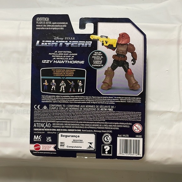 Mattel Disney Pixar's Lightyear Izzy Hawthorne Action Figure Jr Zap Patrol NEW - Picture 2 of 4